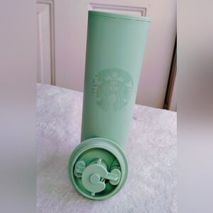 Starbucks 2020 16oz Tall Teal Twist Top Tumbler